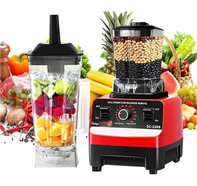 High-Speed Smoothie Blender With 2 Jugs - Professional Electric Mixer And Juicer