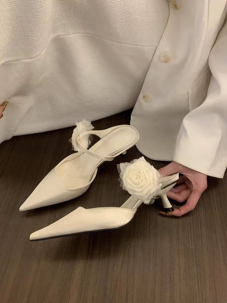 Closed Toe High Heel Mules, picture 2 of 5