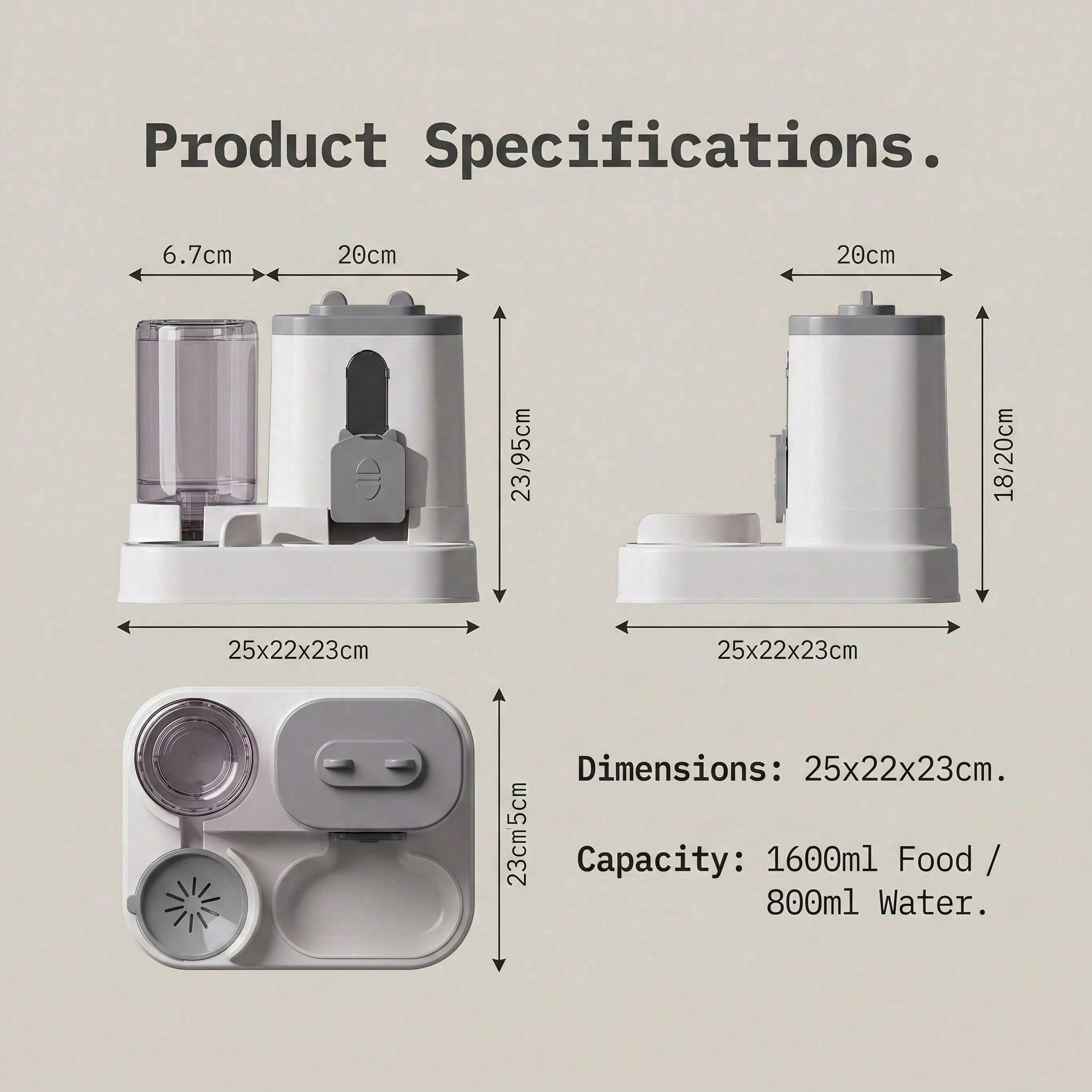 4 Colors Gravity Pet Feeder Water Dispenser Cute Cat Shaped Automatic Food Water Bowl Large Capacity Detachable Stable Anti Slip Base Feeding Supplies For Cats Puppies Small Animals Home Indoor Use — foto 7