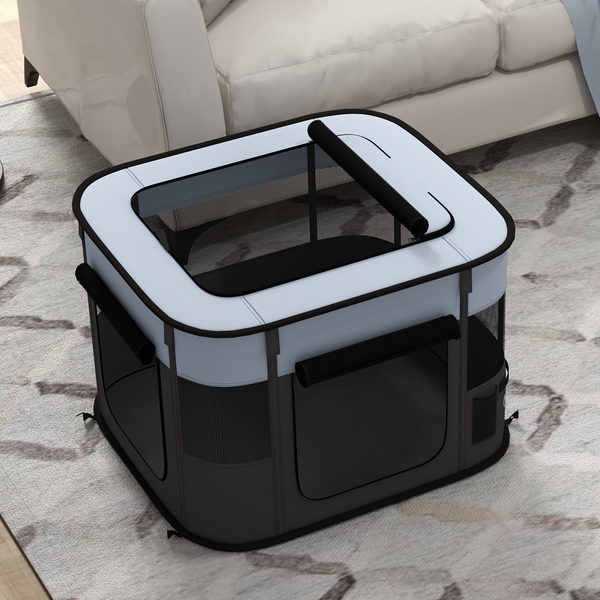 Foldable Dog Fence With Storage Bag, Suitable For Indoor-outdoor Use, Portable — image 2