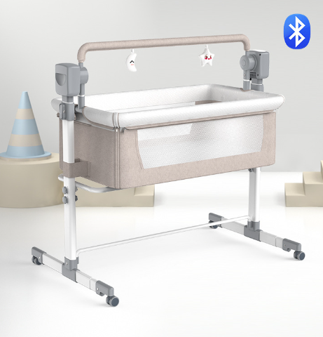 Portable Electric Bassinet - Foldable Baby Bedside Bed for Newborns