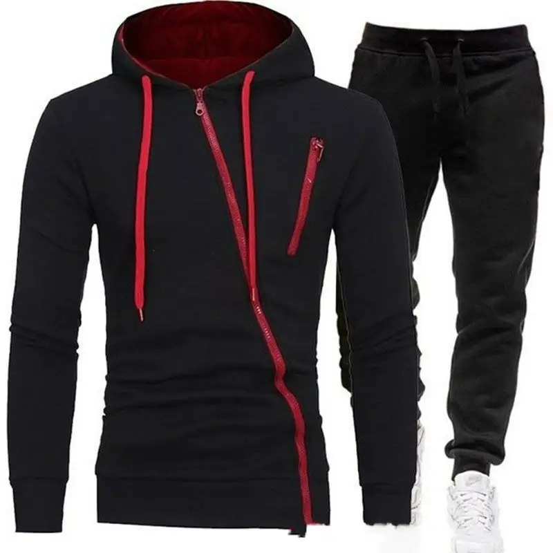 Outdoor Sweatshirt Sports Suit Oblique Zipper