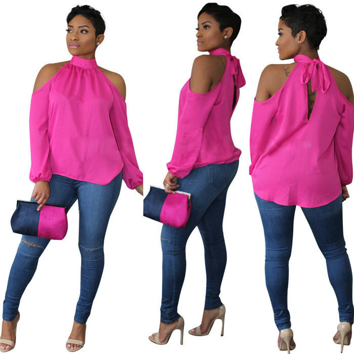 Title 6, Fashion Off-shoulder Shirt Casual