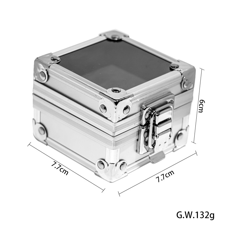 Stainless Steel Nail Polisher Storage Box Tool