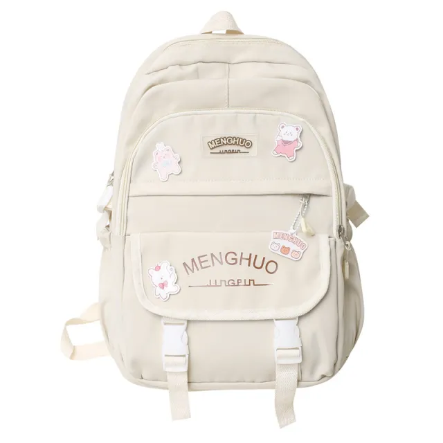 High capacity School Bags For High And University Students White - Shop at LoveMi