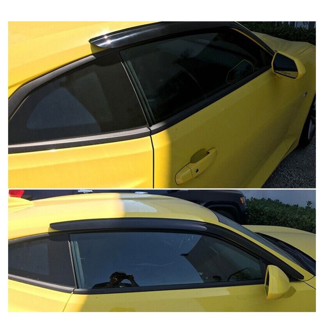 Fits 10-21 Chevy Camaro Acrylic Window Visors Rain Sun Guard Deflector 2Pc — foto 8