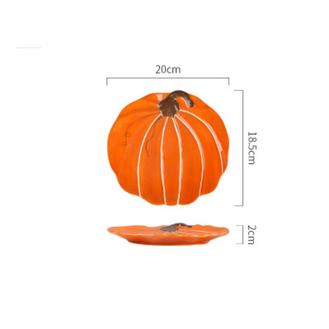 Title 1, Creative Ceramic Pumpkin Bowl Home Baby Food Su...