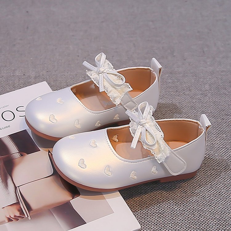 Korean-style Lace Bow Princess Shoes For Girls, Soft Sole Versatile Baby Girl Flats — foto 5
