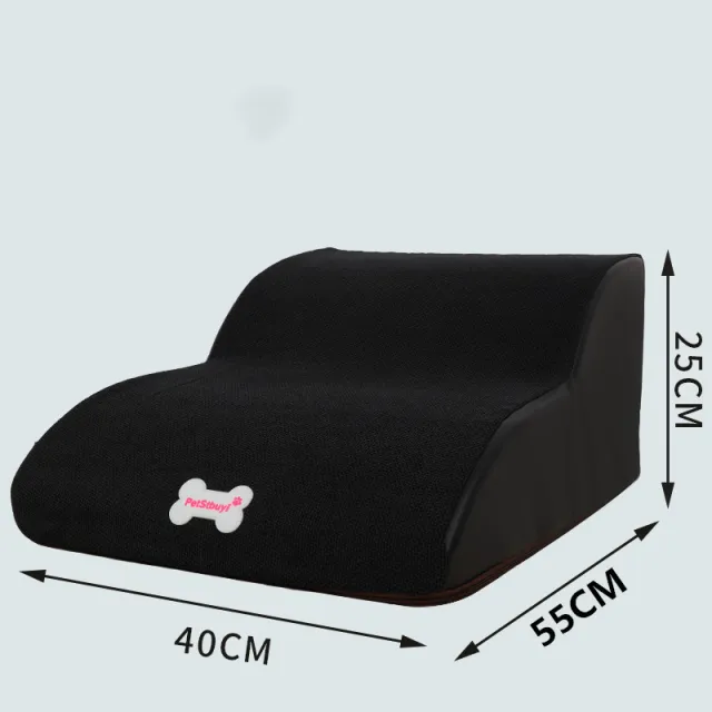 Small Dog Teddy On The Sofa To Bed Climbing Ladder Slope Model Double Black - Shop at LoveMi