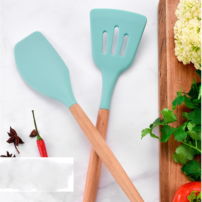 Title 4, New silicone kitchenware with wooden handle