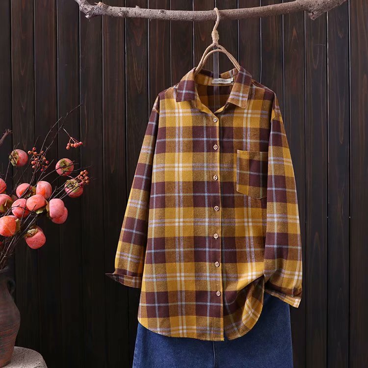 Title 3, Retro Plaid Long-sleeved Base Shirt