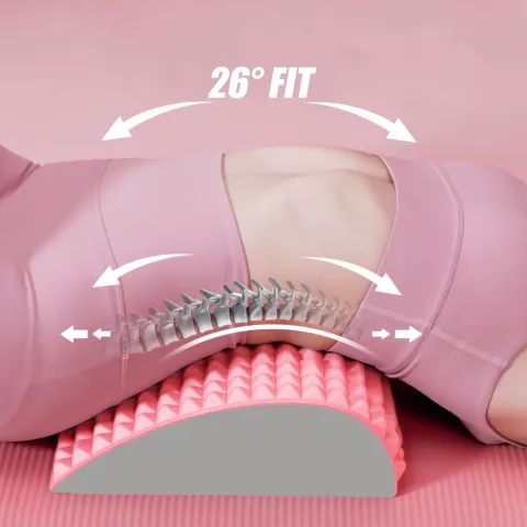 Back Stretcher Pillow Neck Lumbar Support Massager for Waist