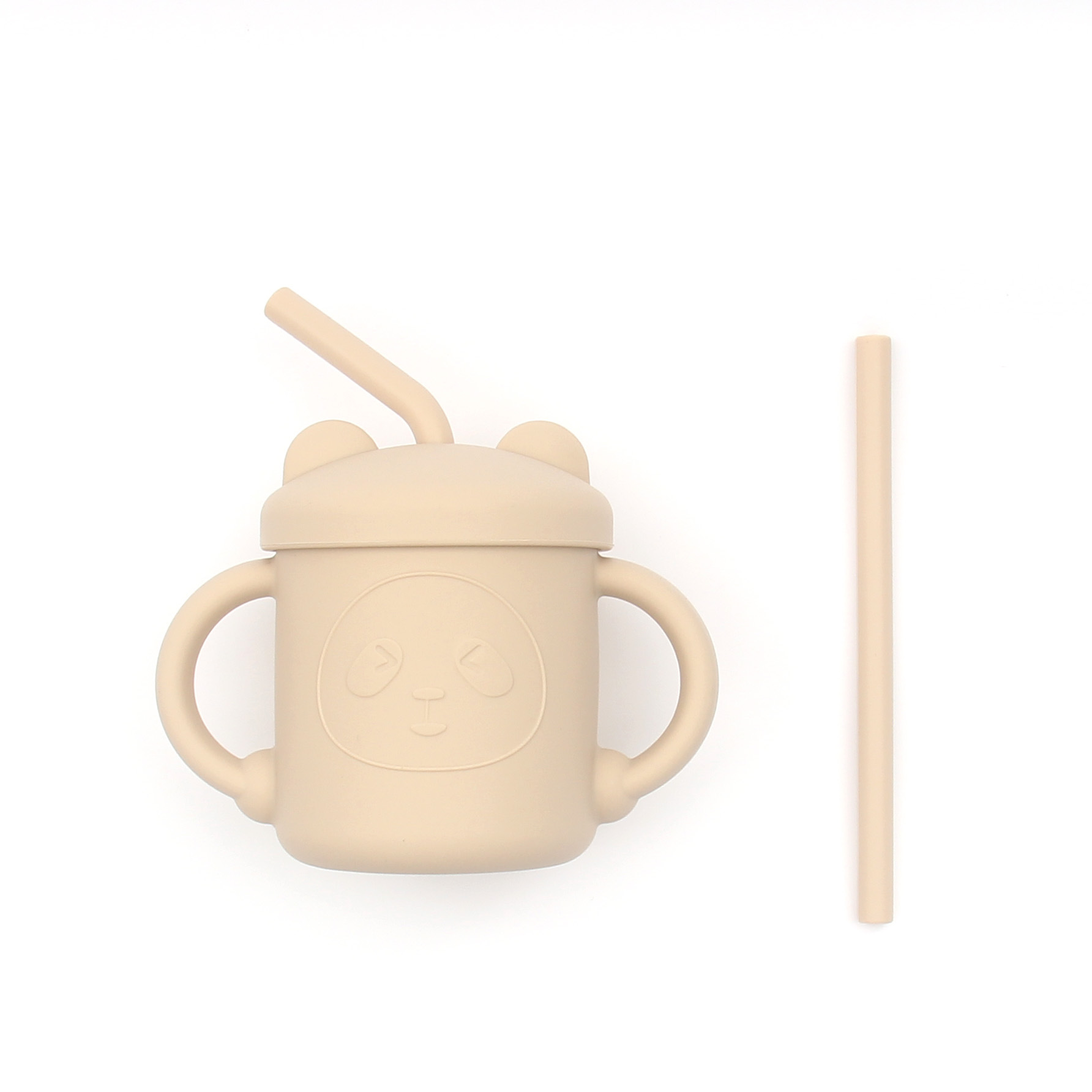 Tableware Infant Children's Silicone Learning Drink Straw Cup