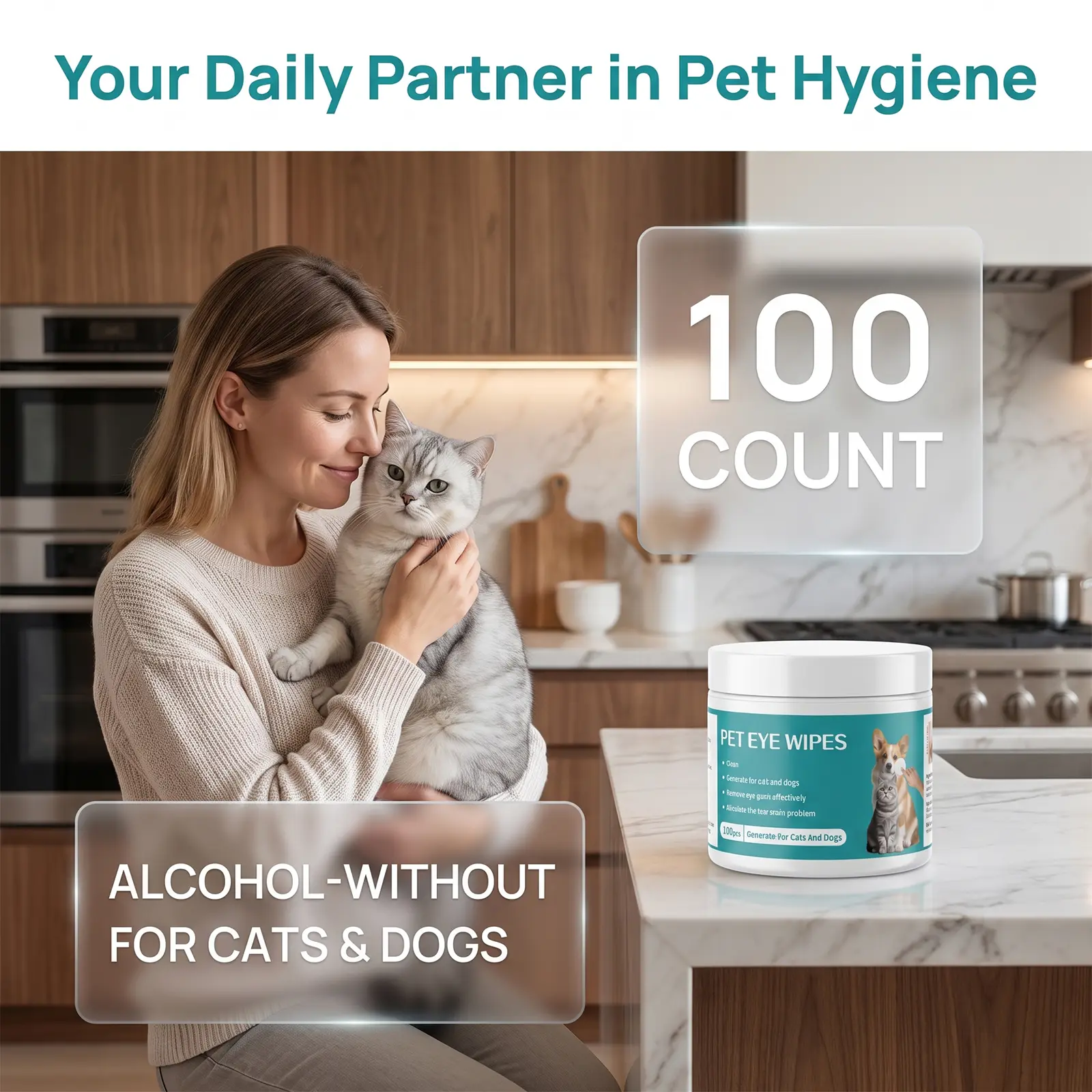 Only Self Pickup---Pet Eye Wipes 1 0 0 Pieces