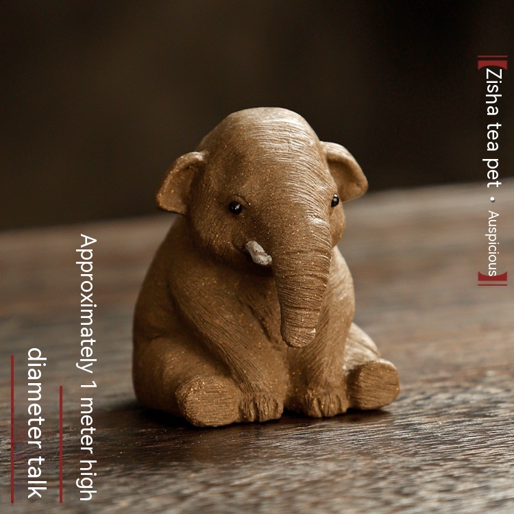 Title 2, Replica Elephant Tea Ornaments Purple Sand Supp...