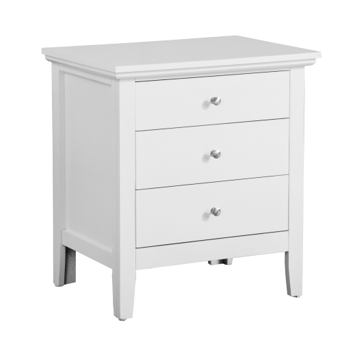 Elegant White Casual Nightstand_voghion.com