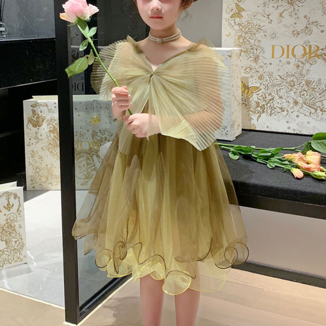 Children's Princess Mesh Gauze Dress Summer