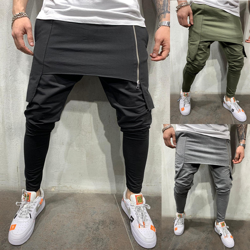 Title 3, Slim-fit Casual Two-layer Sports Trousers offer...