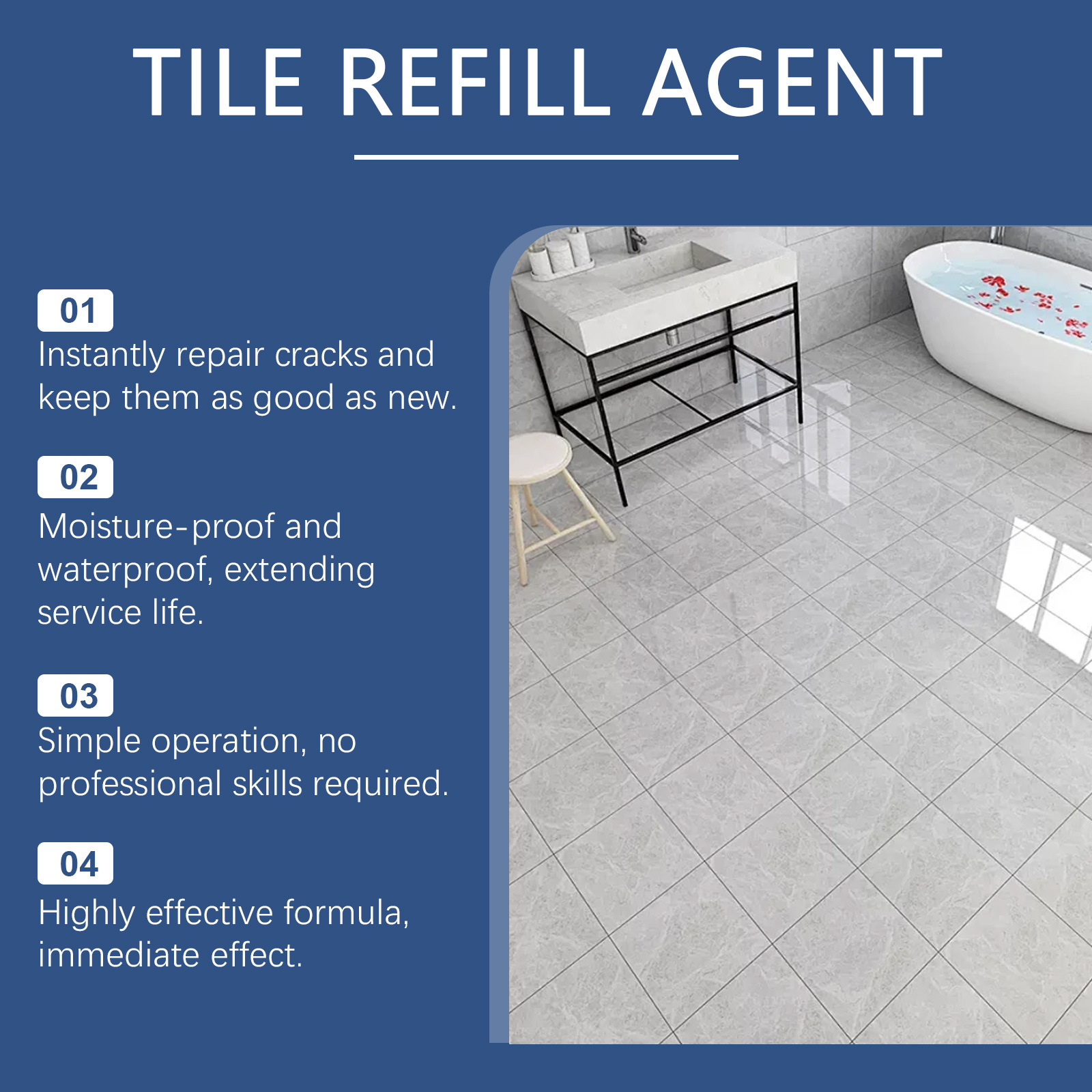 Jaysuing Tile Grout Sealant, Waterproof And Mildew-proof Grout For Household Kitchen And Bathroom Floor Tiles. 5