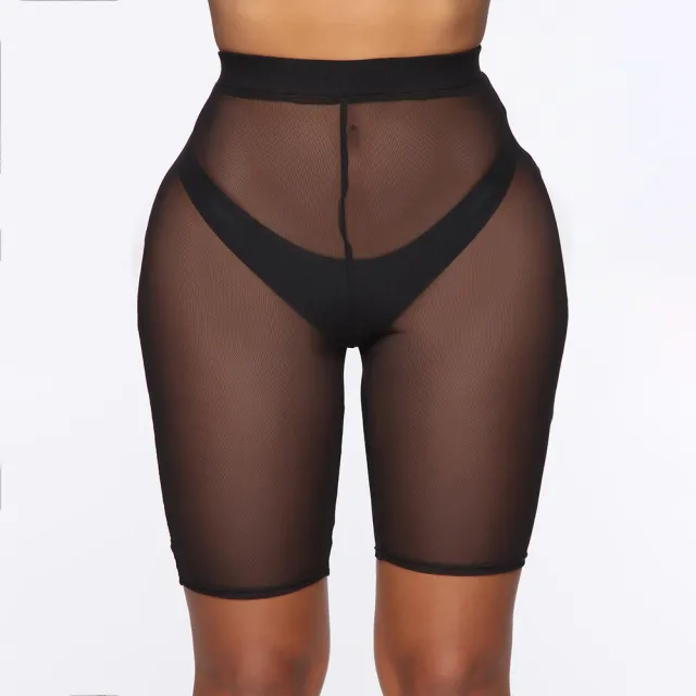 Women's Fashion Tight Sports Mesh Leggings Black - Shop at LoveMi