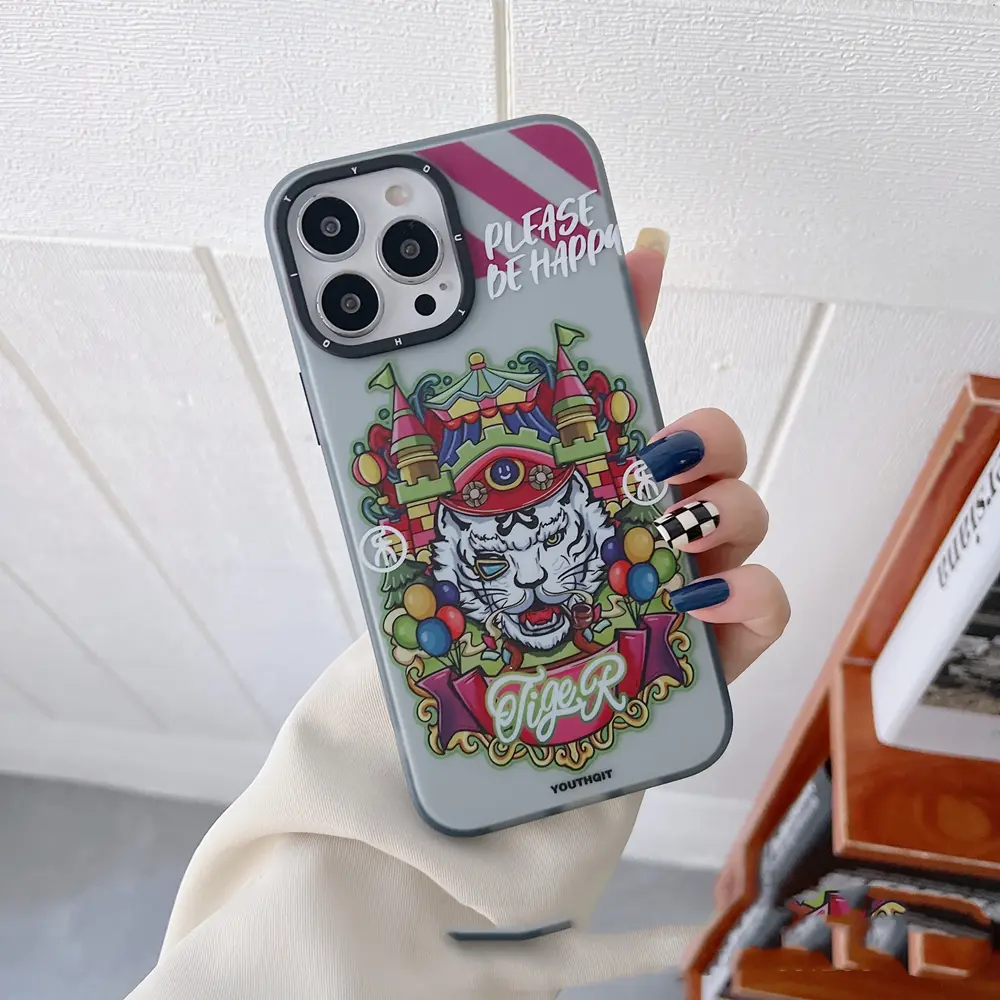 Foreign Style National Tide Portrait Tide Brand Anti-fall Mobile Phone Case