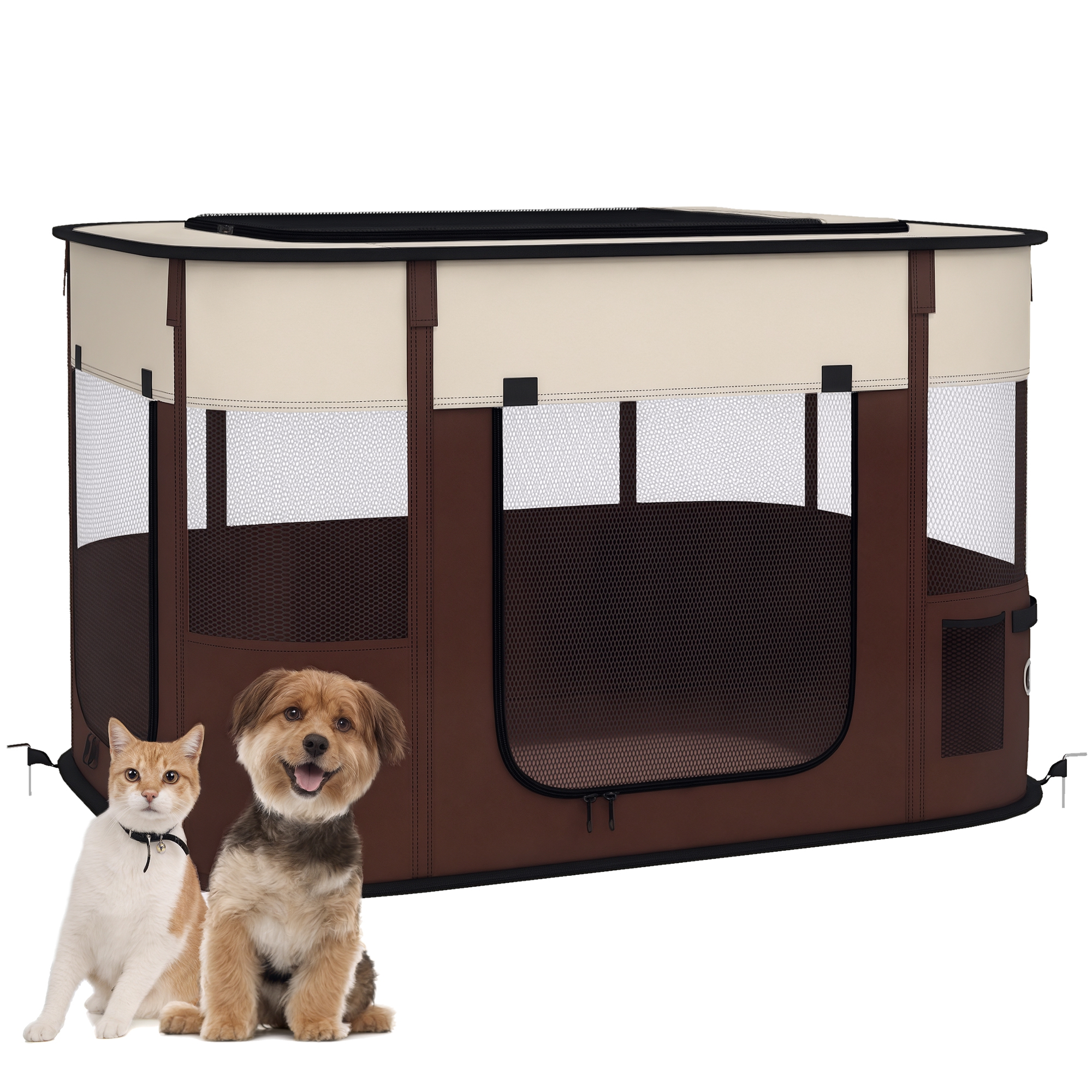 Foldable Dog Fence With Storage Bag, Suitable For Indoor And Outdoor Use — image 5