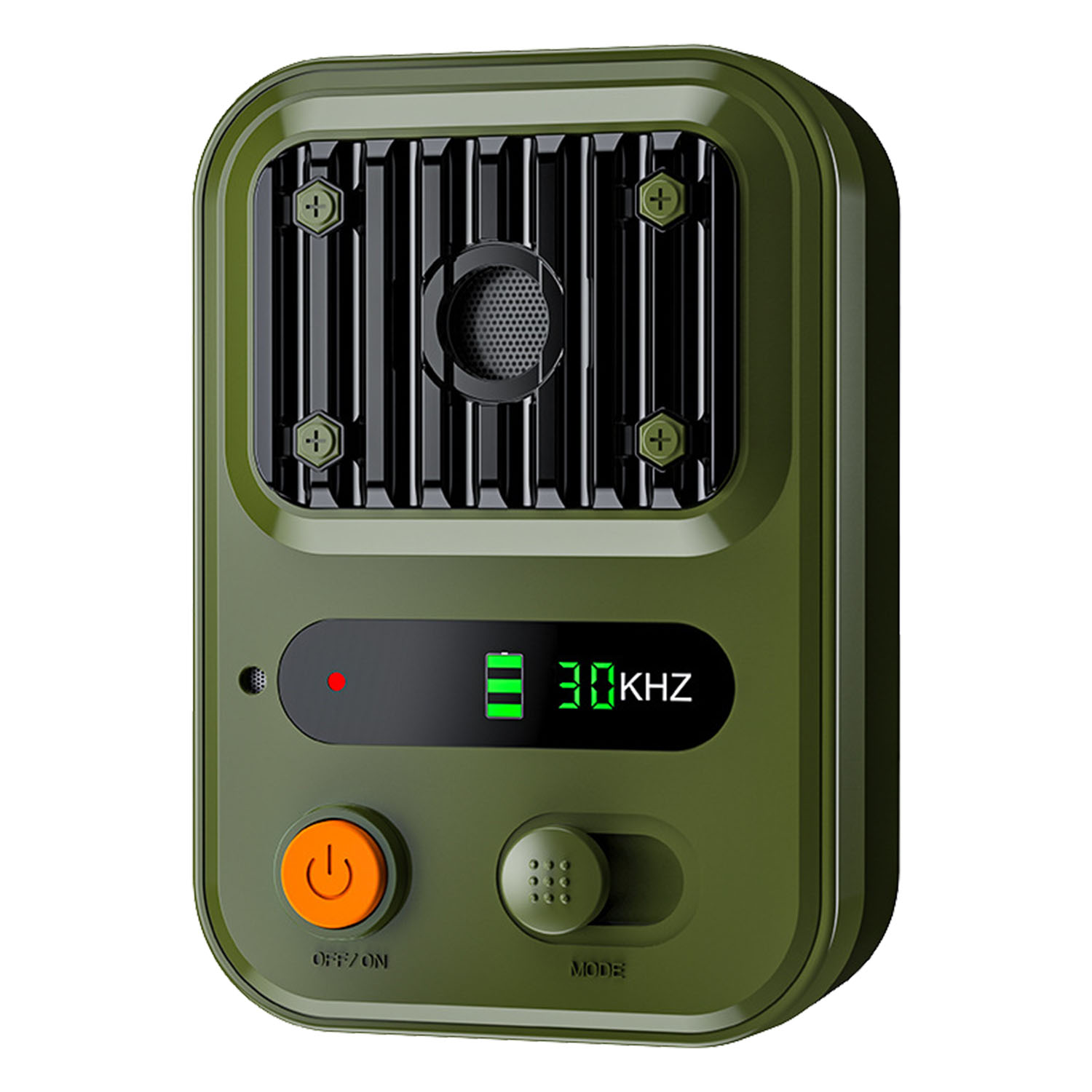 Black-Green Color Options -- 1Pc Ultrasonic Anti-Barking Device Rechargeable Auto Dog Bark Control Deterrent Box Training Device IPX4 Waterproof With 3 Frequency Max 32.8Feet Sensing Distance