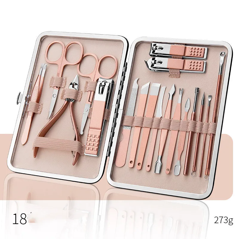 Professional Scissors Nail Clippers Set Ear Spoon Dead Skin Pliers Nail Cutting Pliers Pedicure Knife Nail Groove Trimmers - 6 Style