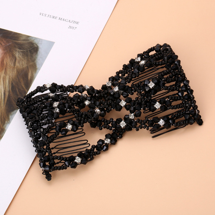 20-tooth Beaded Electroplated Hair Iron Comb