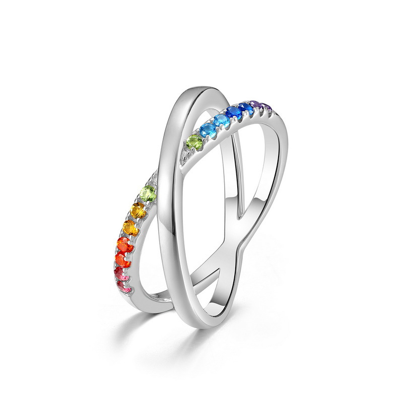 Zircon Simple Index Finger Ring Female