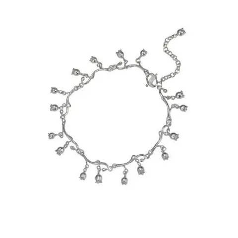 1pcs 999 Sterling Silver Lily of the Valley Tassel