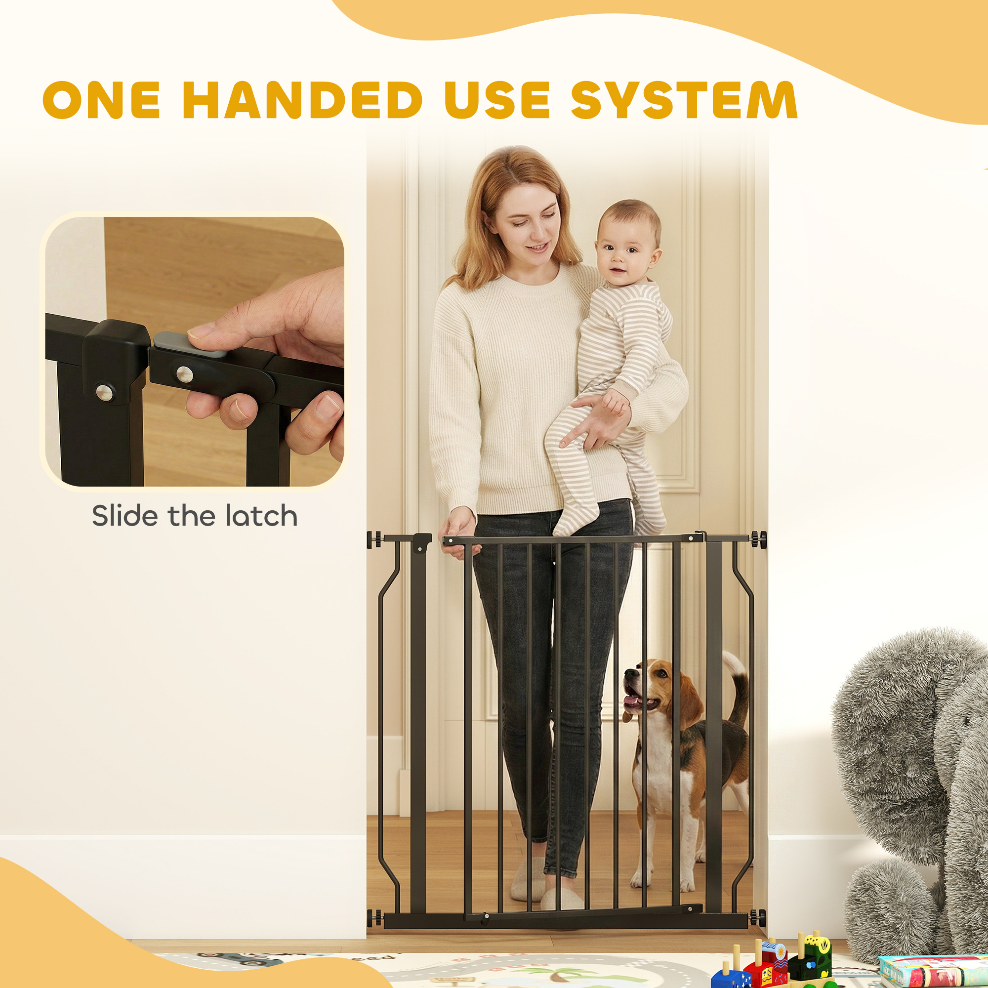 Ultra Wide Pet Safety Door With Pressure Device, Suitable For Doorways — image 3