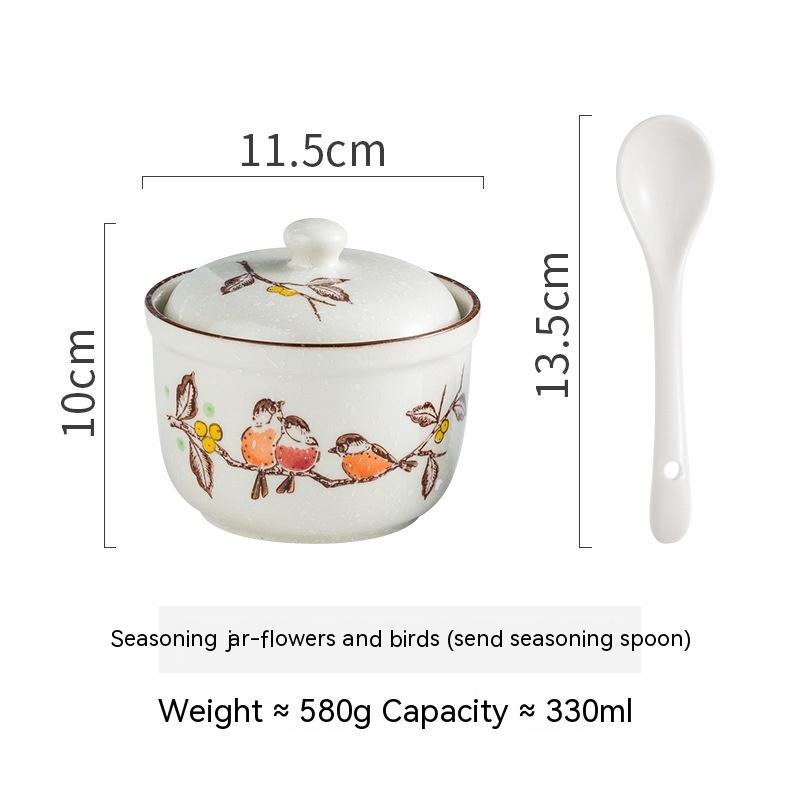 Flowers And Birds With Spoon