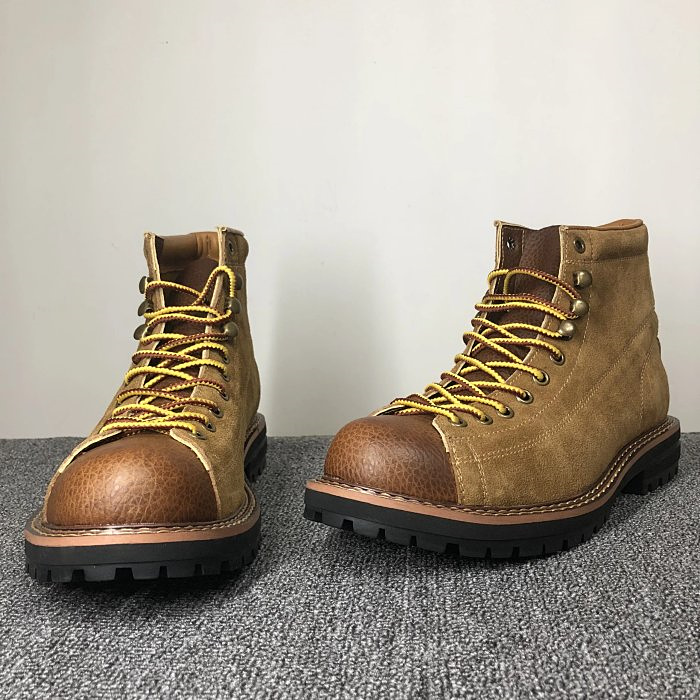 Autumn And Winter Men's Round Toe Fashion Casual Leather Shoes Martin Boots