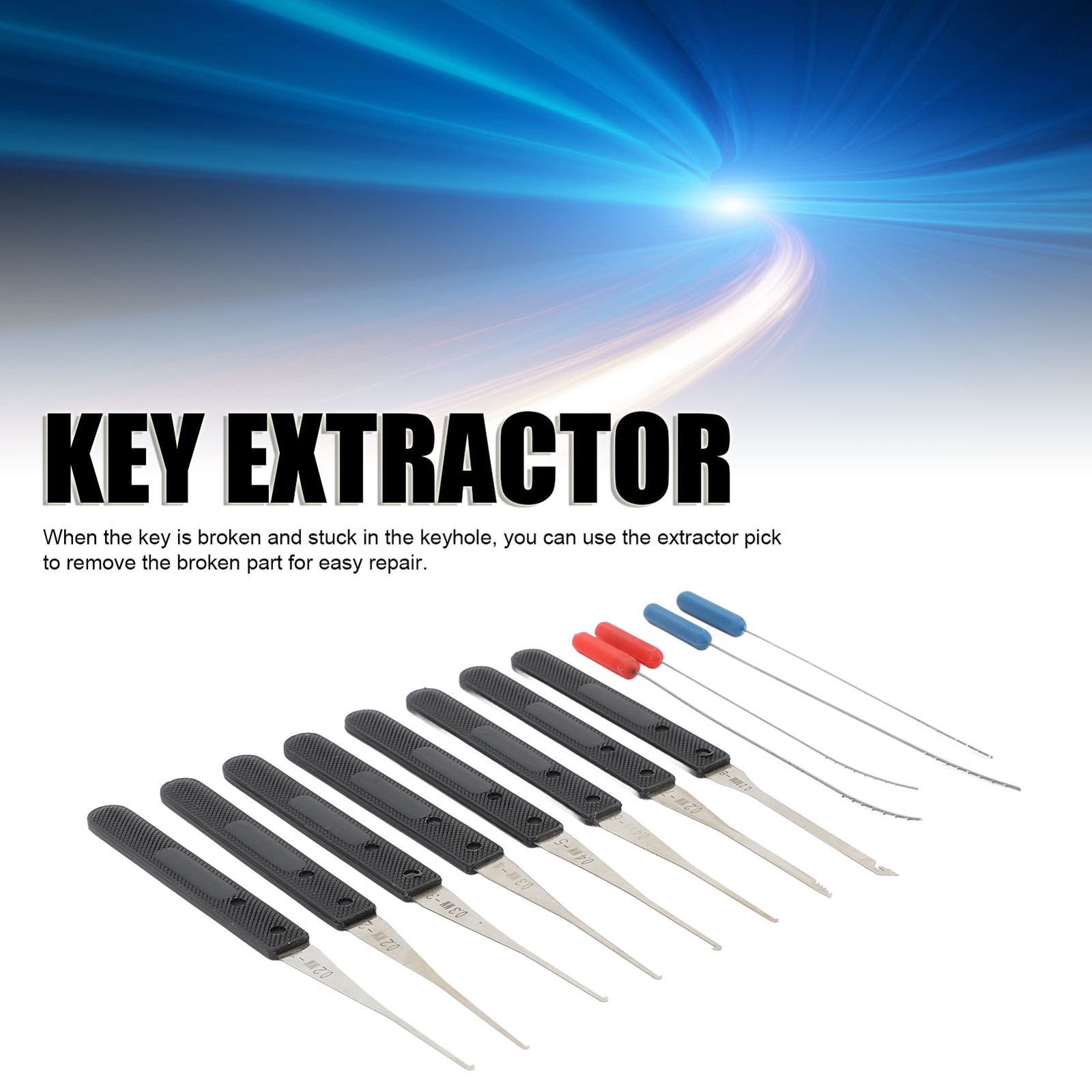 12Pcs Key Extractor Set Broken Pick Tool Kit For Easy Repair — image 6