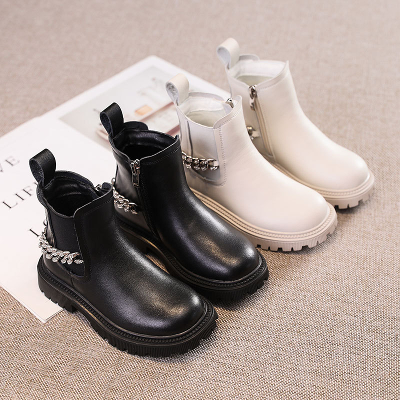 Title 7, Botas Estilo Britânico para Meninas Moda Versát...