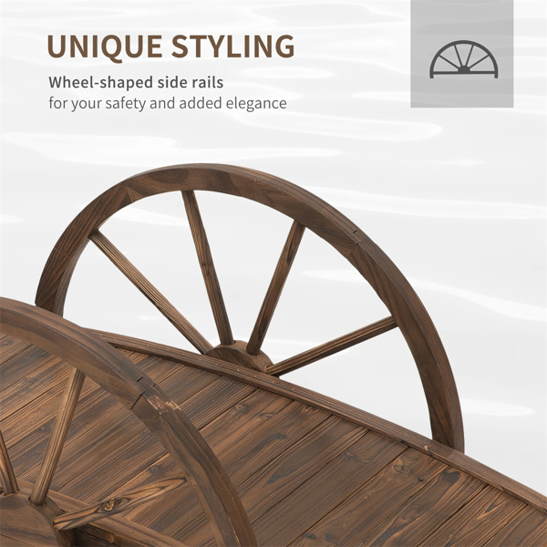 3.3ft Wooden Garden Bridge,Bridge A Rc Footbridge — foto 13