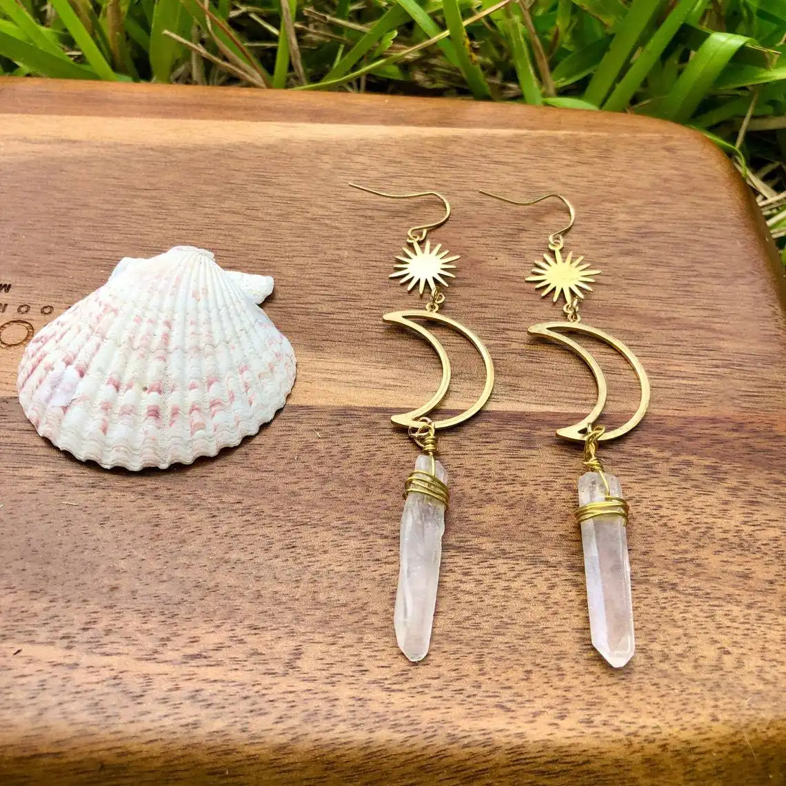 Crescent Combo Bohemian Crystal Earrings