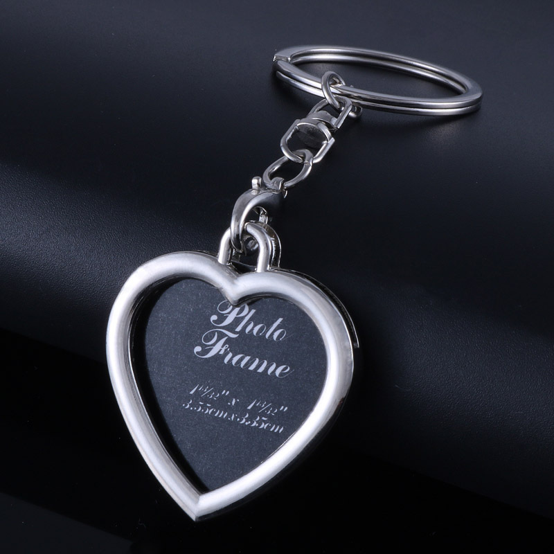 Creative And Simple Heart shaped Square Keychain Heart - Shop at LoveMi