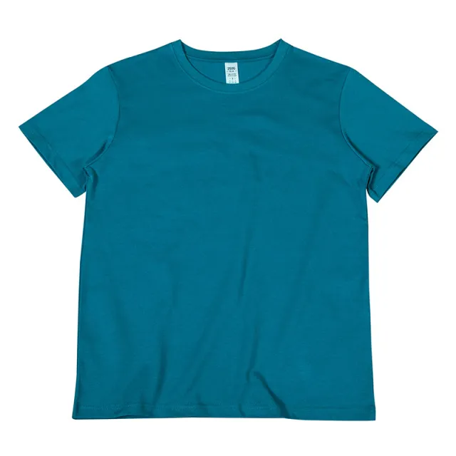 Casual Loose Round Neck Cotton Basic Short Sleeves Bird Green - Shop at LoveMi