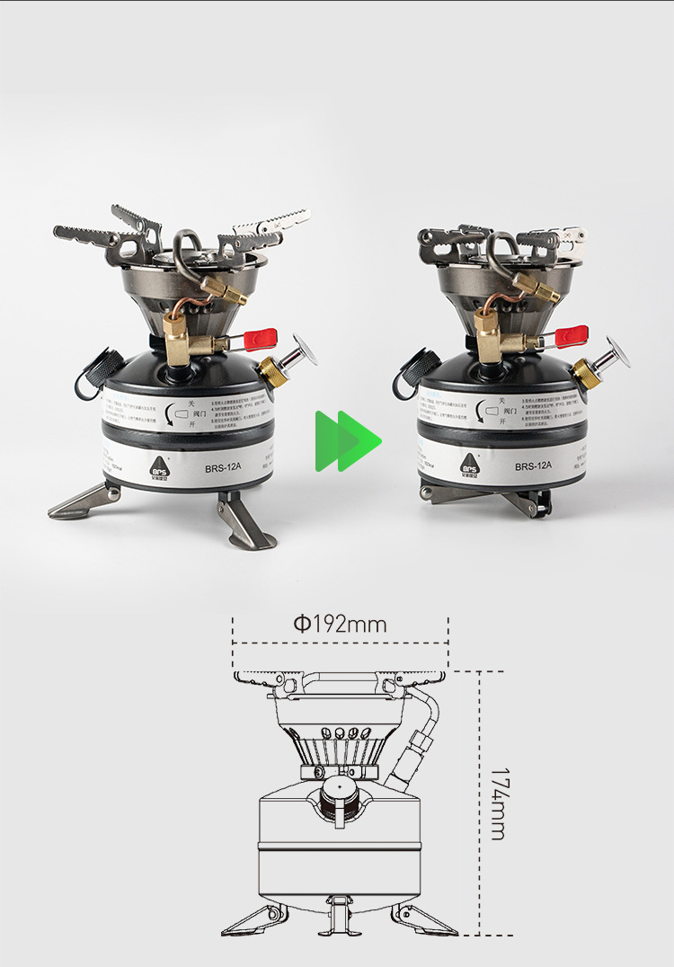 Title 1, Mini Liquid Fuel Camping Gasoline Stove Portabl...