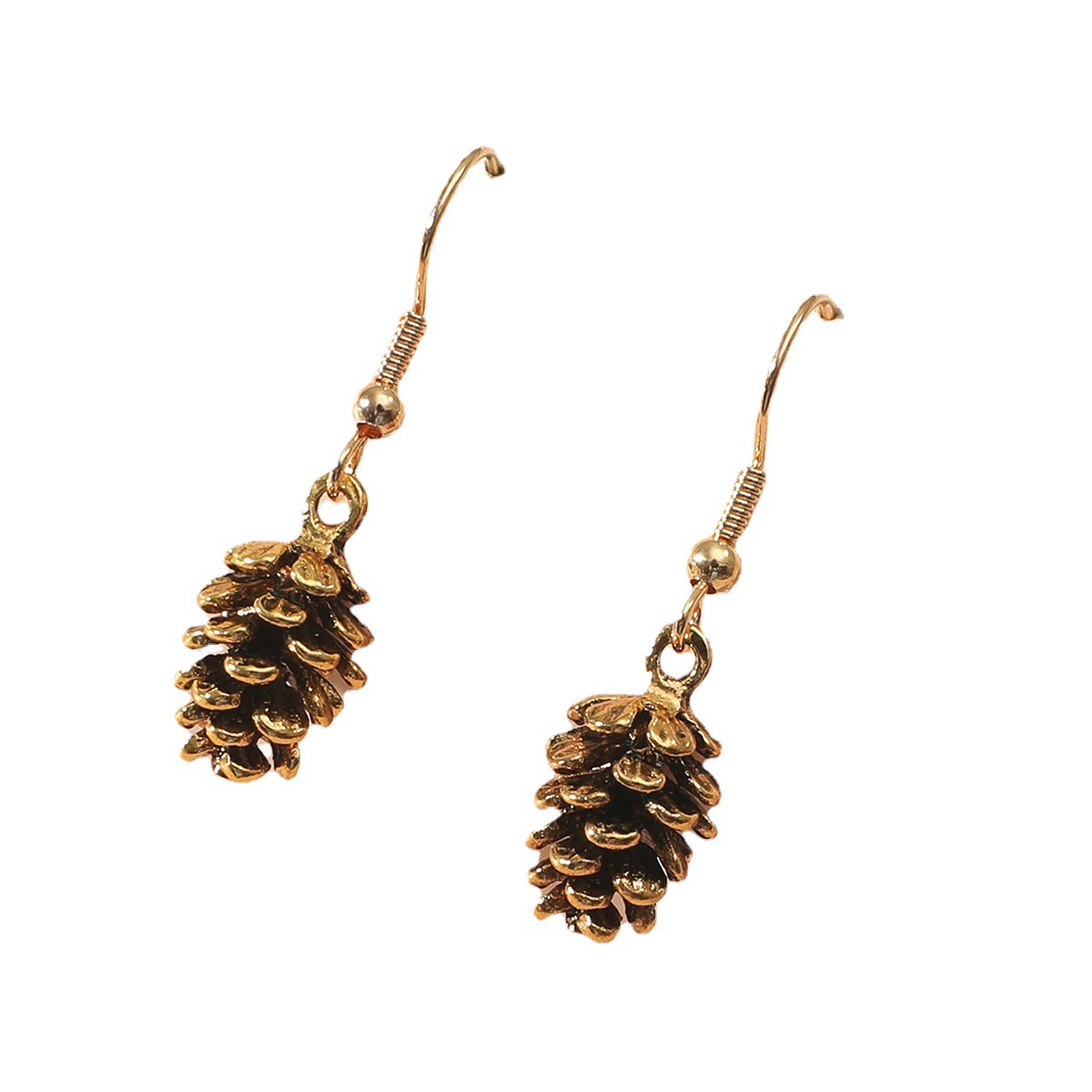 Title 4, New Fashion Creative Simple Retro Pine Cone Ear...