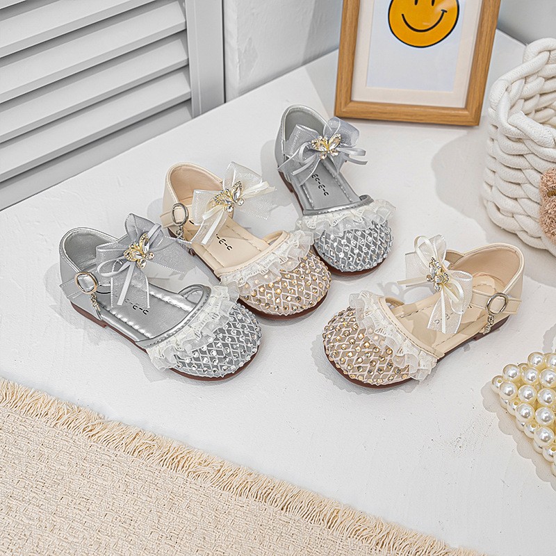 2026 Summer New Girls Woven Closed-Toe Sandals, Soft Sole Anti-Collision Lightweight Princess Performance Sandals For Kids — foto 5
