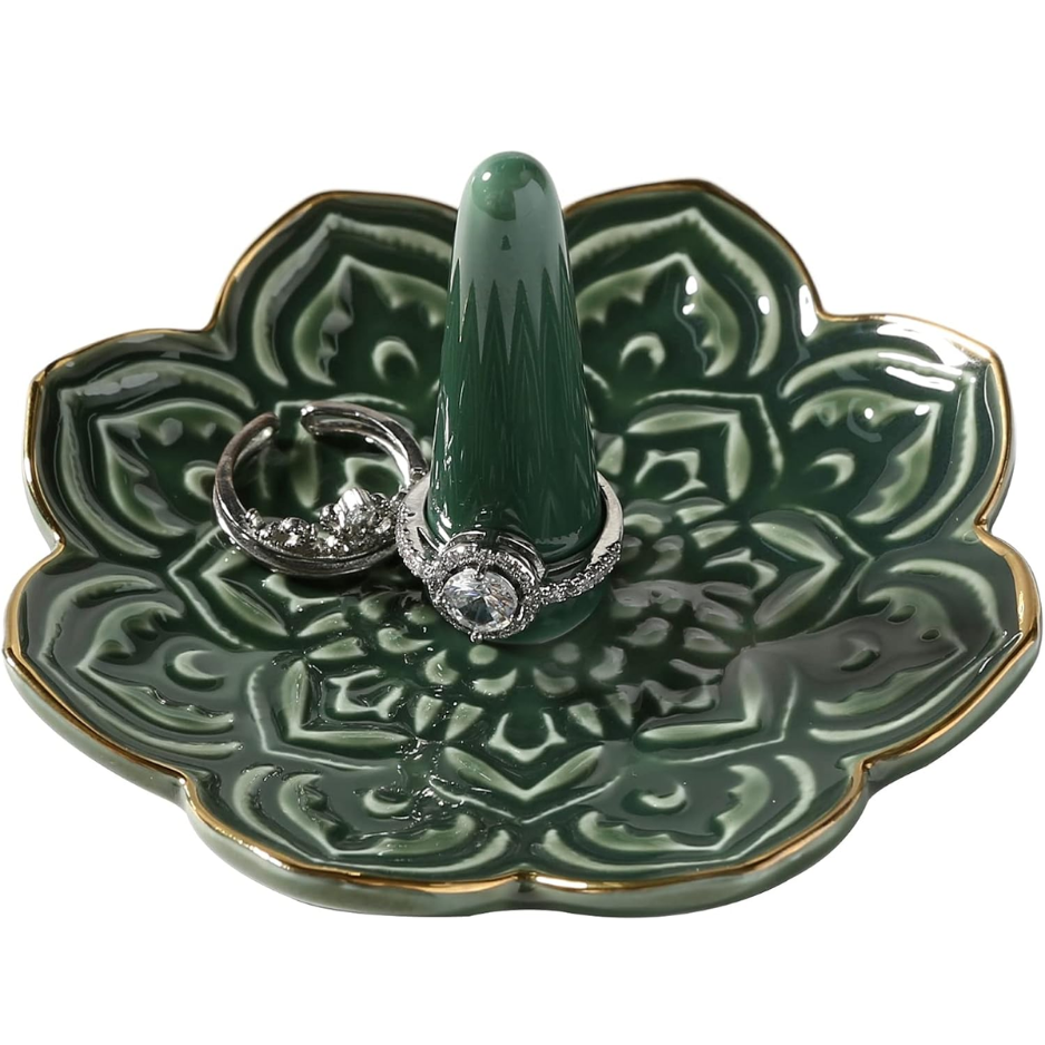 Ceramic Mandala Ring Holder, picture 2 of 5