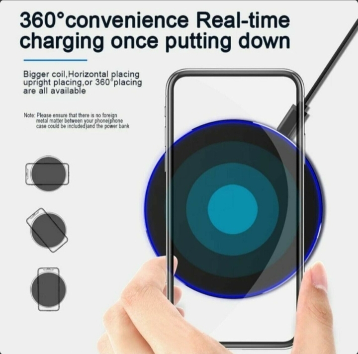 Minimalist Desktop Wireless Charger  High-Speed Smart Charging Pad thumbnail 6