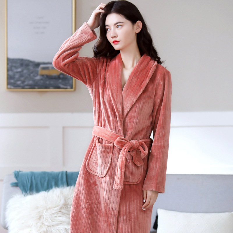 Title 4, Thick coral fleece pajamas for lovers, offering...