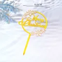 Double Layer Golden Snowflake