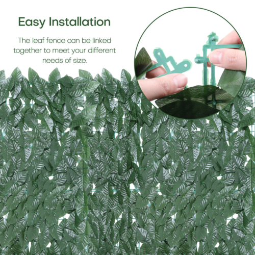 3 M Artificial Hedge Fake Ivy Leaf Garden Fence Privacy Screening Roll Wall — image 11