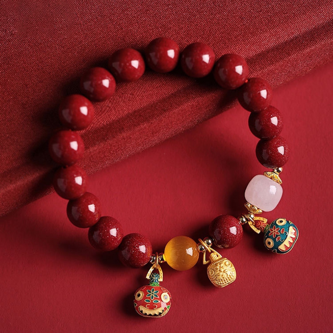 Men's And Women's Cinnabar Bracelet