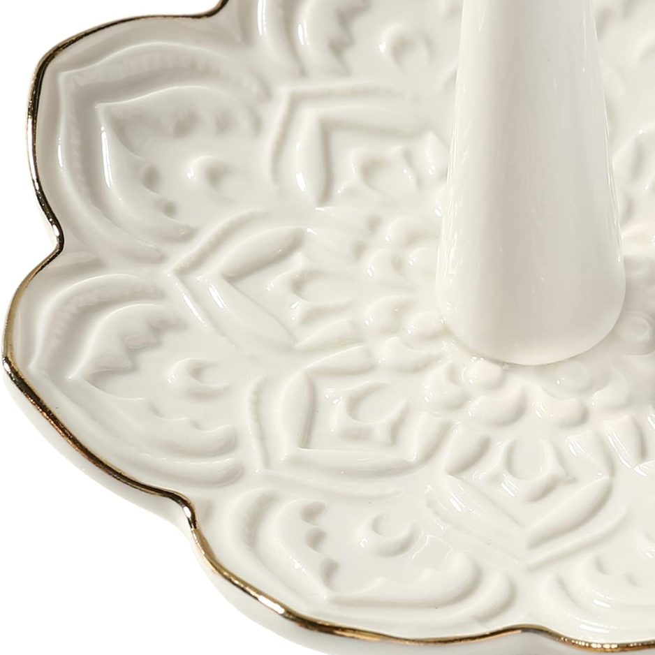 Ceramic Mandala Ring Holder